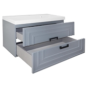 Тумба с раковиной Azario Armario 90 CS00097017 подвесная цвет Серый матовый-1