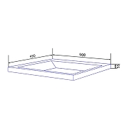 Тумба с раковиной Azario Armario 90 CS00097017 подвесная цвет Серый матовый-5