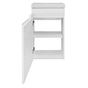 Тумба с раковиной Azario Kantri 45 L CS00097244 подвесная цвет Белый глянец-2