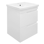 Тумба с раковиной Azario Kantri 50 CS00097246 подвесная цвет Белый глянец