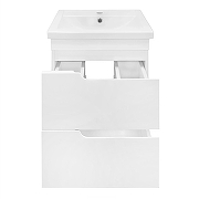 Тумба с раковиной Azario Kantri 50 CS00097246 подвесная цвет Белый глянец-3