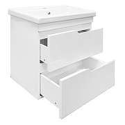 Тумба с раковиной Azario Kantri 60 CS00097248 подвесная цвет Белый глянец-1