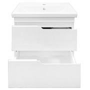 Тумба с раковиной Azario Kantri 60 CS00097248 подвесная цвет Белый глянец-3