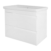 Тумба с раковиной Azario Kantri 70 CS00097251 подвесная цвет Белый глянец