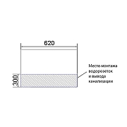 Тумба с раковиной Azario Kantri 70 CS00097251 подвесная цвет Белый глянец-8