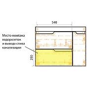 Тумба с раковиной Azario Kantri 80 CS00097253 подвесная цвет Белый глянец-8
