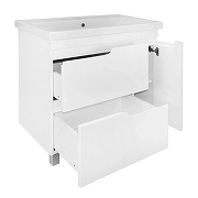 Тумба с раковиной Azario Kantri 80 CS00097254 цвет Белый глянец-1