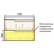 Тумба с раковиной Azario Kantri 80 CS00097255 подвесная цвет Белый глянец-8
