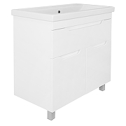 Тумба с раковиной Azario Kantri 80 CS00097256 цвет Белый глянец