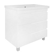 Тумба с раковиной Azario Kantri 80 CS00097257 цвет Белый глянец