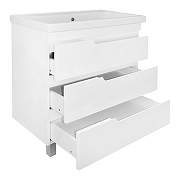 Тумба с раковиной Azario Kantri 80 CS00097257 цвет Белый глянец-1