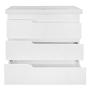 Тумба с раковиной Azario Kantri 80 CS00097257 цвет Белый глянец-3