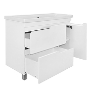 Тумба с раковиной Azario Kantri 100 CS00097259 цвет Белый глянец-1