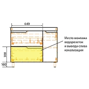Тумба с раковиной Azario Kantri 100 CS00097259 цвет Белый глянец-9