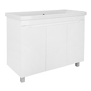 Тумба с раковиной Azario Kantri 100 CS00097260 цвет Белый глянец