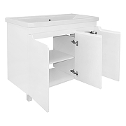 Тумба с раковиной Azario Kantri 100 CS00097260 цвет Белый глянец-1