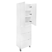 Шкаф пенал Azario Kantri 50 CS00097265 цвет Белый глянец-2