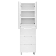 Шкаф пенал Azario Kantri 50 CS00097265 цвет Белый глянец-5