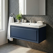 Тумба с раковиной Azario Belloni 100 CS00098076 подвесная цвет Темно-синий-8