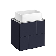 Тумба под раковину Roca Luna 60 ZRU9307766 подвесная цвет Синий