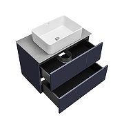 Тумба под раковину Roca Luna 60 ZRU9307767 подвесная цвет Синий-1