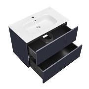Тумба под раковину Roca Luna 60 ZRU9307767 подвесная цвет Синий-2