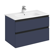 Тумба под раковину Roca Domi 80 ZRU9307868 подвесная цвет Синий матовый