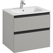 Тумба под раковину Roca Domi 60 ZRU9307873 подвесная цвет Серый матовый