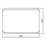 Зеркало Loranto Алькон 55 ФР-00002360 прямоугольное-3
