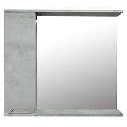 Зеркало со шкафом Loranto Florena 80 L CS00086988 цвет Светлый бетон-1