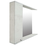 Зеркало со шкафом Loranto Florena 80 L CS00086988 цвет Светлый бетон-2