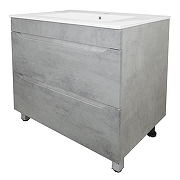 Тумба с раковиной Loranto Florena 70 CS00086991 цвет Светлый бетон-2