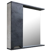 Зеркало со шкафом Loranto Florena 70 L CS00090036 цвет Темный бетон-3