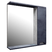 Зеркало со шкафом Loranto Florena 70 R CS00090037 цвет Темный бетон