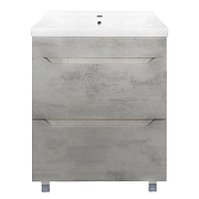 Тумба с раковиной Loranto Florena 60 CS00105569 цвет Светлый бетон