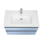 Тумба под раковину Roca Domi 80 ZRU9307871 подвесная цвет Небесный синий матовый-2