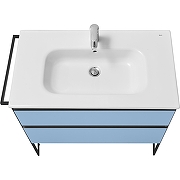 Тумба под раковину Roca Domi 80 ZRU9307871 подвесная цвет Небесный синий матовый-3