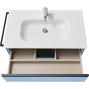 Тумба под раковину Roca Domi 80 ZRU9307871 подвесная цвет Небесный синий матовый-4