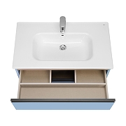 Тумба под раковину Roca Domi 80 ZRU9307871 подвесная цвет Небесный синий матовый-5