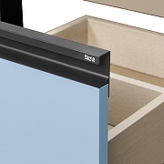 Тумба под раковину Roca Domi 80 ZRU9307871 подвесная цвет Небесный синий матовый-9