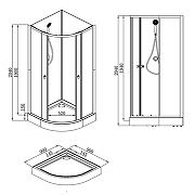 Душевая кабина Loranto Neo 90х90 CS-21800 без гидромассажа-8