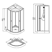 Душевая кабина Loranto Neo 90х90 CS-22109 без гидромассажа-8