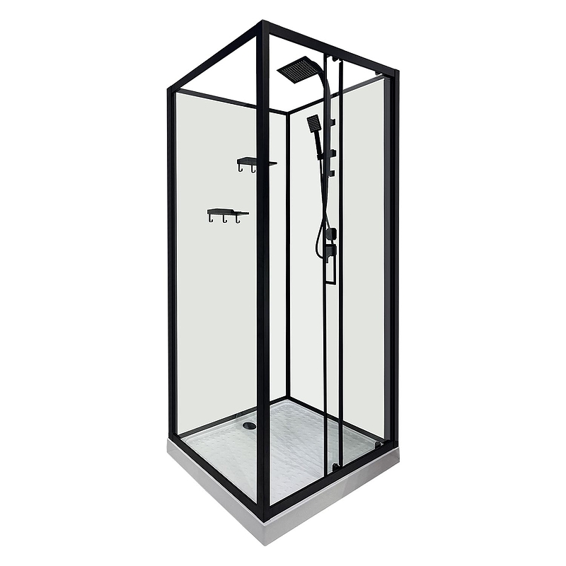 Душевая кабина Loranto 98х98 R CS-3010TM/W-100R 