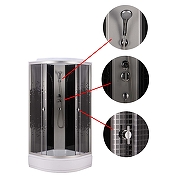 Душевая кабина Loranto 80х80 CS-800-13ТМ/М без гидромассажа-1