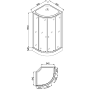 Душевая кабина Loranto 80х80 CS-800-13ТМ/М без гидромассажа-3