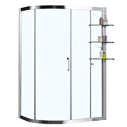 Душевой уголок Azario Victoria 120х90 L AZ-NNQ2131-1-L900 профиль Серебро стекло прозрачное