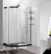 Душевой уголок Azario Victoria 120х90 L AZ-NNQ2131-1-L900 профиль Серебро стекло прозрачное-1