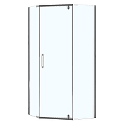Душевой уголок Loranto Neo 90х90 CS-22108-90 профиль Серебро стекло прозрачное