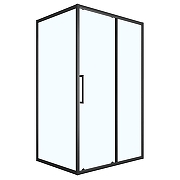 Душевой уголок Loranto 120х90 CS-AB02B-129 профиль Черный матовый стекло прозрачное