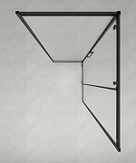 Душевой уголок Loranto 120х90 CS-AB02B-129 профиль Черный матовый стекло прозрачное-2